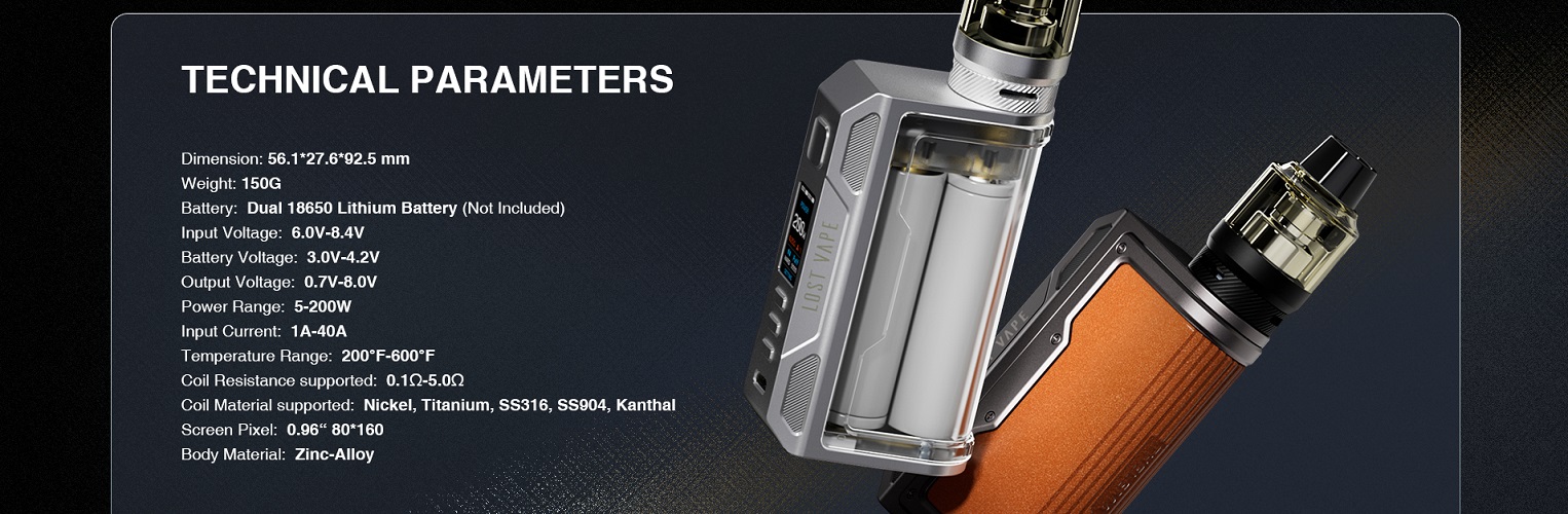 Lost vape thelema quest 200w vape kit lost vape thelema quest mod $22. 52 | 200w kit $38. 24