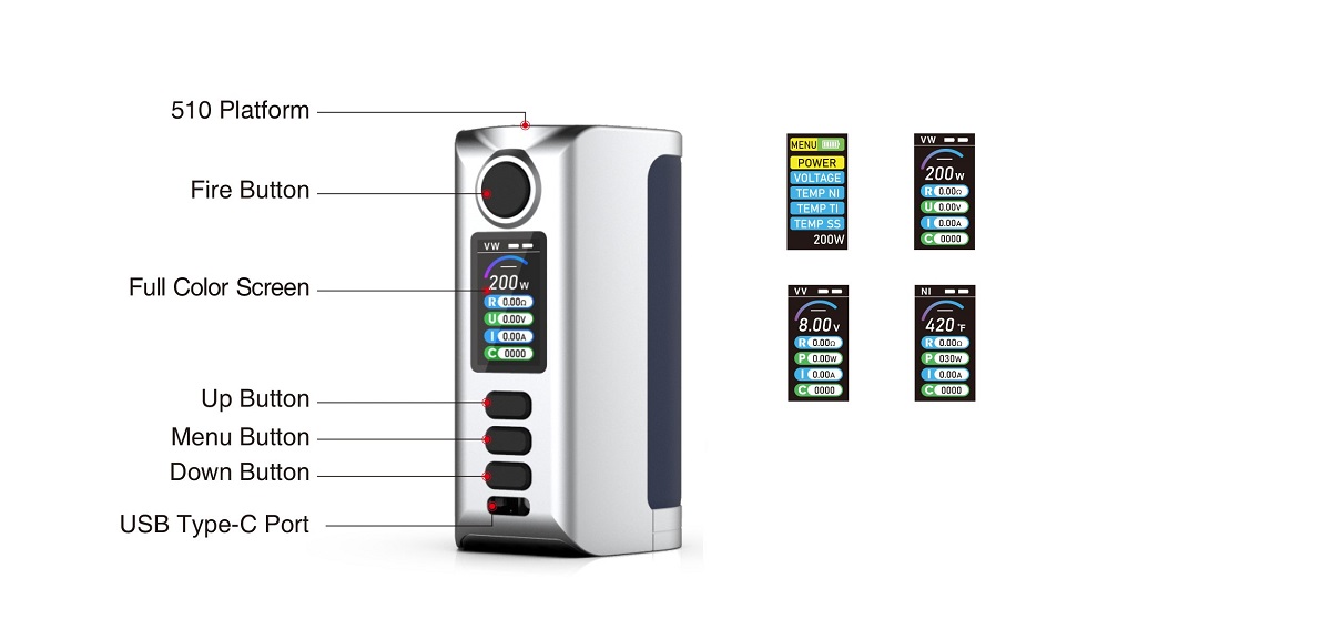 Dovpo riva 200w box mod dovpo riva 200w mod $24. 66 (usa)