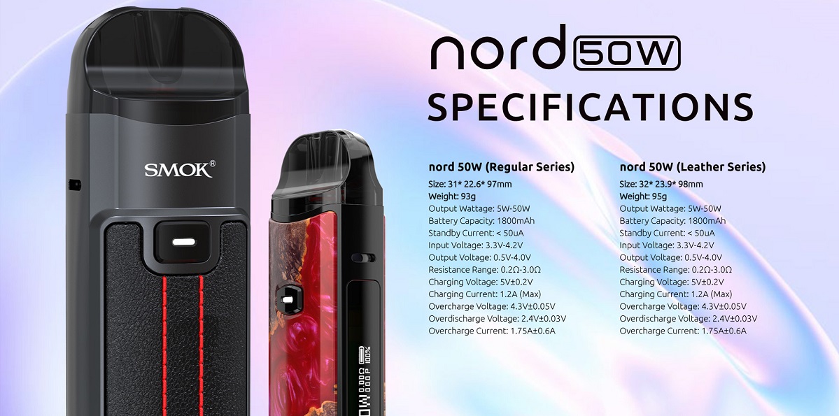 Smok nord 50w pod vape kit smok nord 50w pod system $21. 74 (usa)