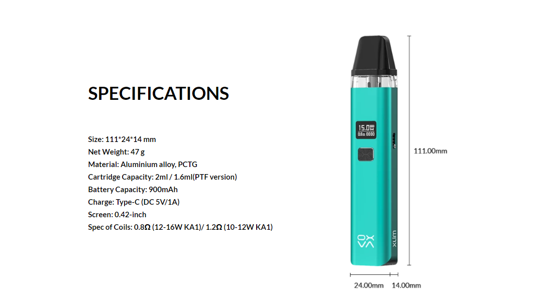 Oxva xlim pod kit oxva xlim pod system $10. 45 (usa)