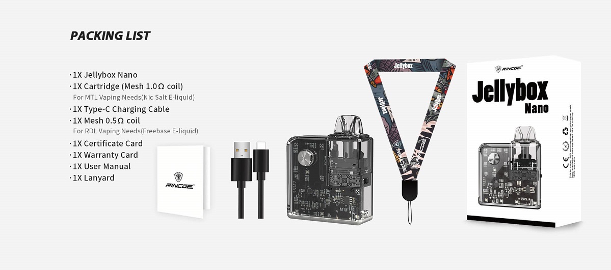 Rincoe jellybox nano pod mod kit rincoe jellybox nano pod kit $11. 47