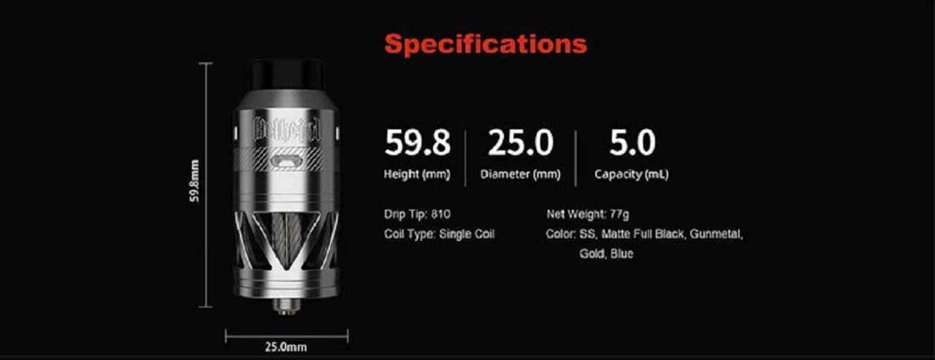 Hellvape helheim s rdta 25mm hellvape helheim s rdta $24. 96
