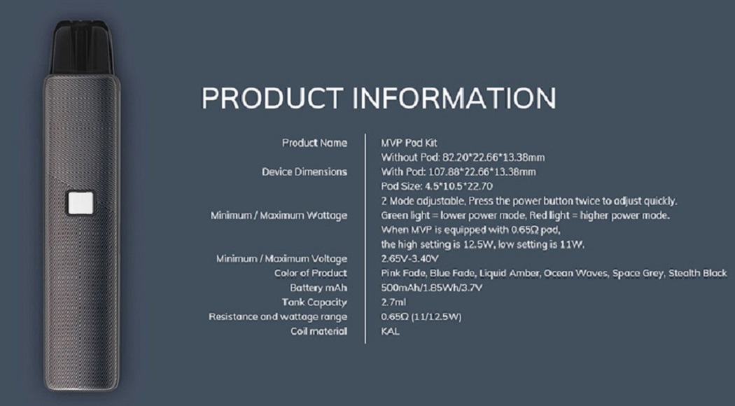 Innokin mvp 12. 5w pod system innokin mvp pod kit $12. 14