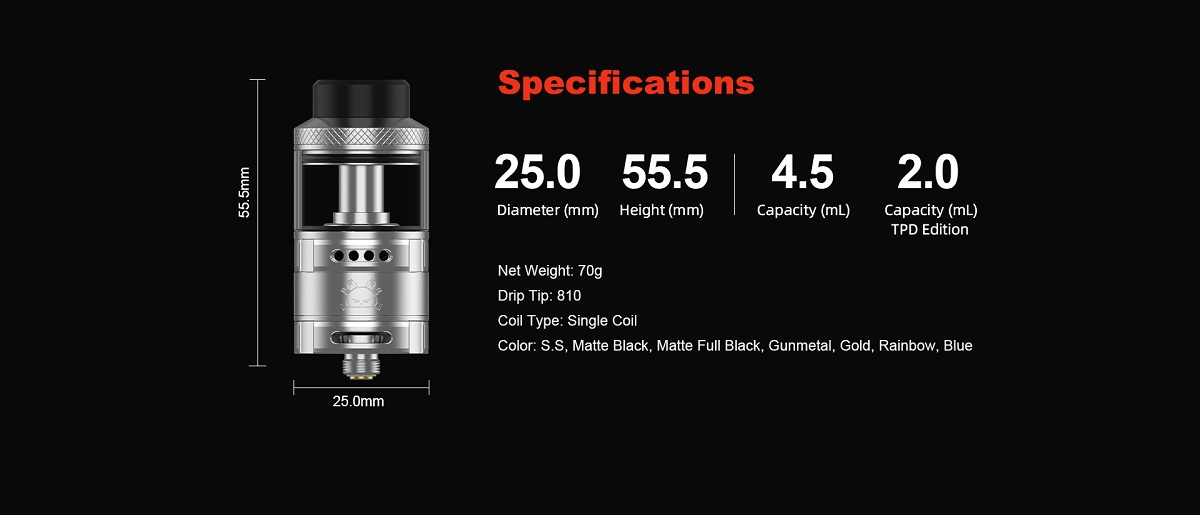 Hellvape fat rabbit solo 25mm rta hellvape fat rabbit solo rta $23. 30