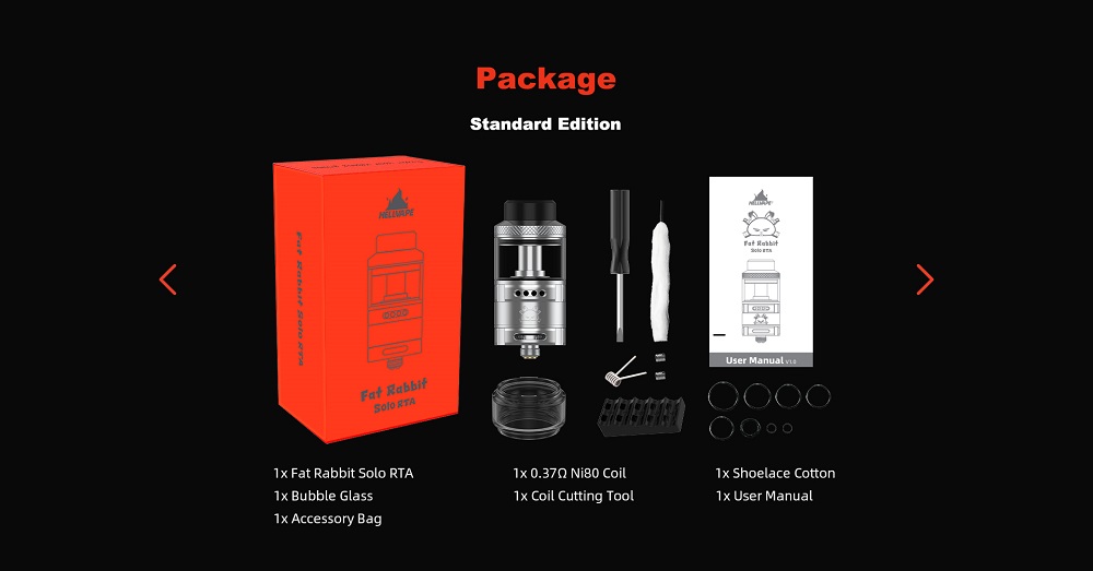 Hellvape fat rabbit solo rta 25mm hellvape fat rabbit solo rta $23. 30