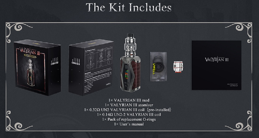 Uwell valyrian 3 vape kit uwell valyrian 3 kit $64. 99