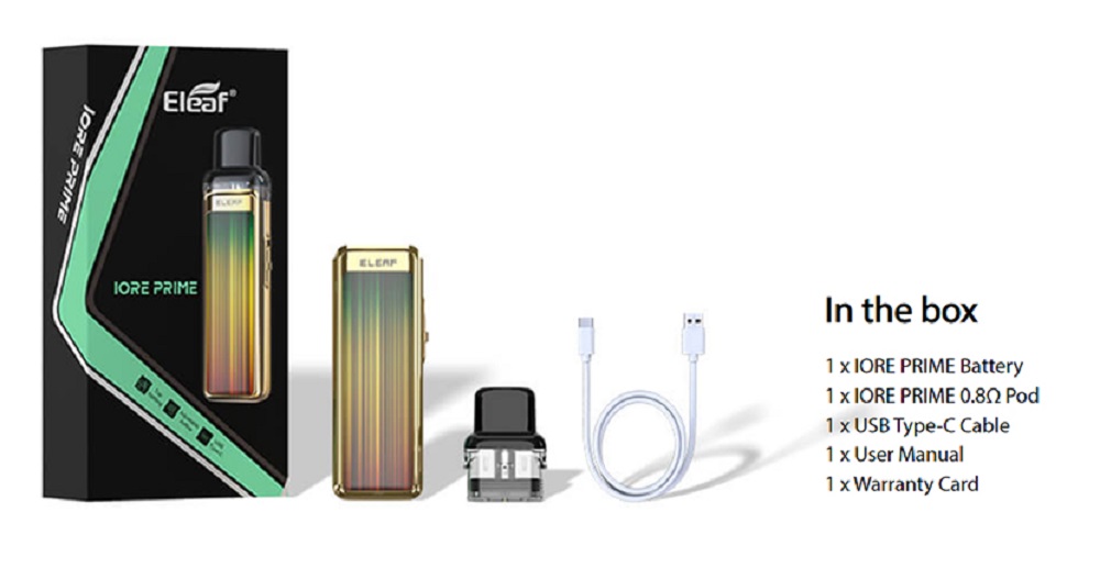 Eleaf iore prime 15w kit eleaf iore prime pod kit $14. 75