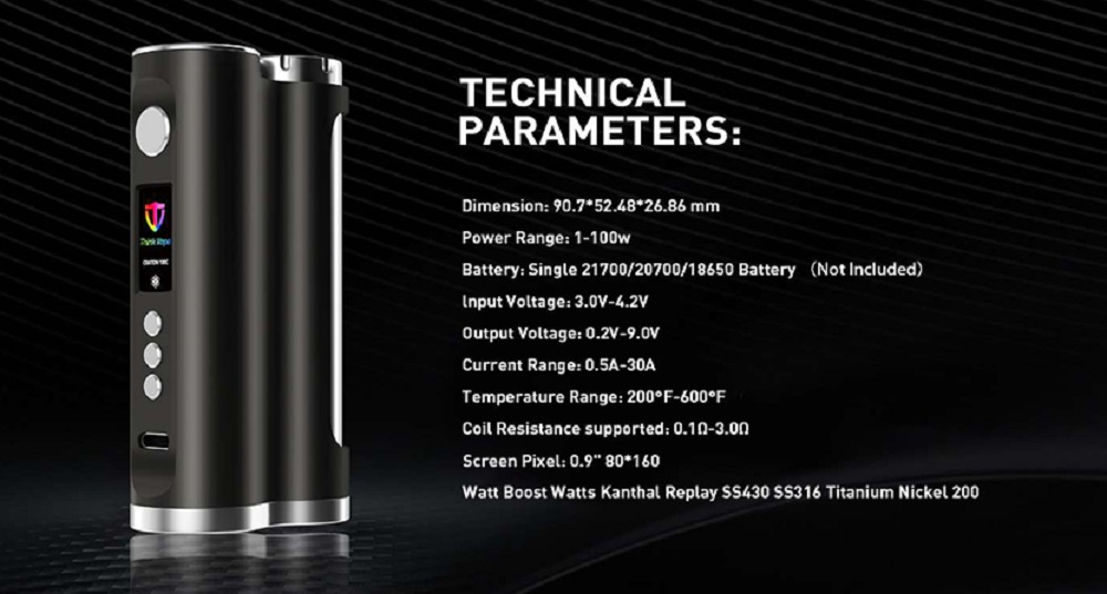 Think vape craton dna100c box mod think vape craton dna100c mod $129. 99
