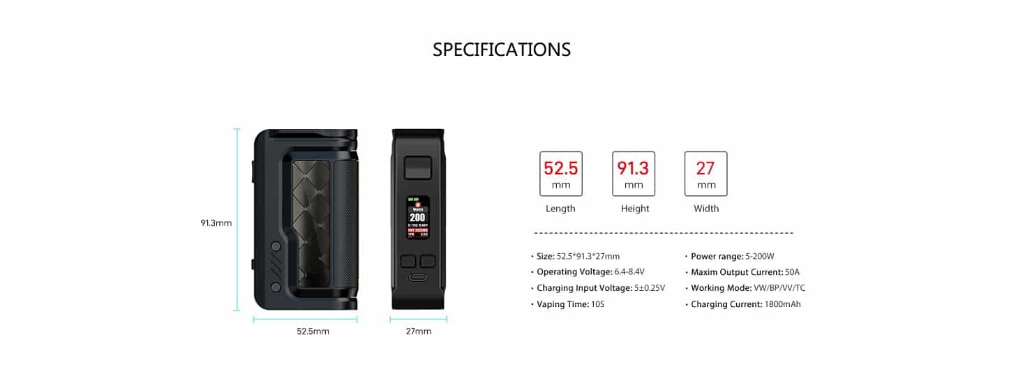 Vandy vape gaur 18 vape mod vandy vape gaur-18 mod $34. 59