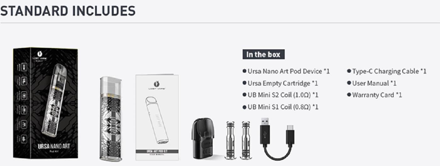 Lost vape ursa art pod system lost vape ursa nano art pod kit $8. 49