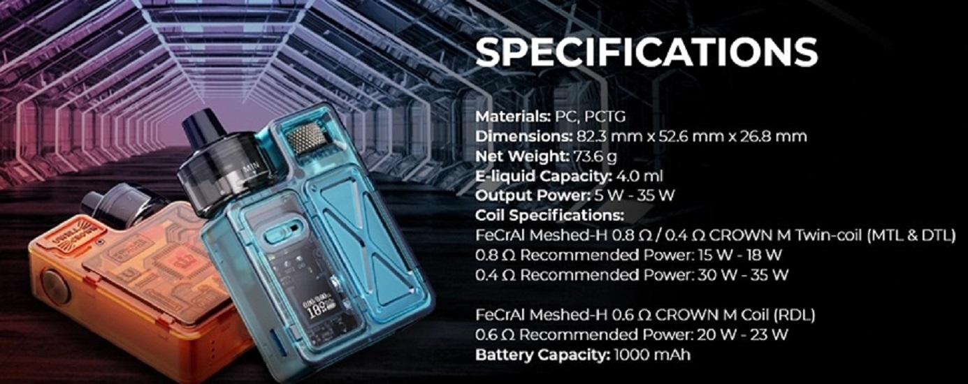 Uwell crown m pod system uwell crown m pod mod kit $16. 45