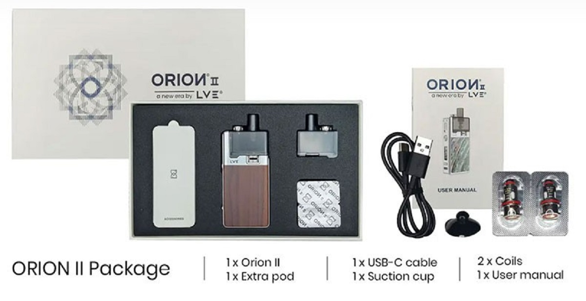 Lve orion 2 pod kit lve orion ii pod system $31. 07
