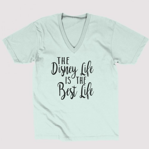 DisneyLifeBestLife+Mint+V-Neck