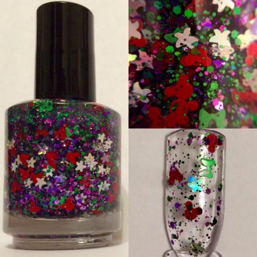 Ariel Inspired Mickey Nail Polish