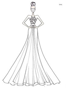 alfred-angelo-disney-maidens-544lr-sketch