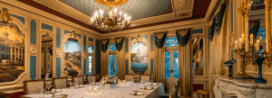Dine like royalty at 21 Royal in Disneyland—chandeliers, ornate décor, and lavish table settings create a $15,000 VIP experience.