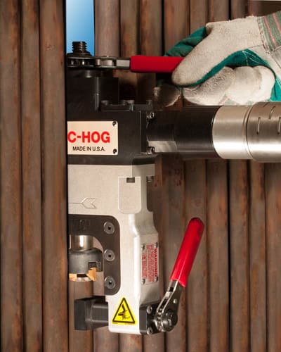 C-Hog Tube Beveling Tool for Waterwall Repair