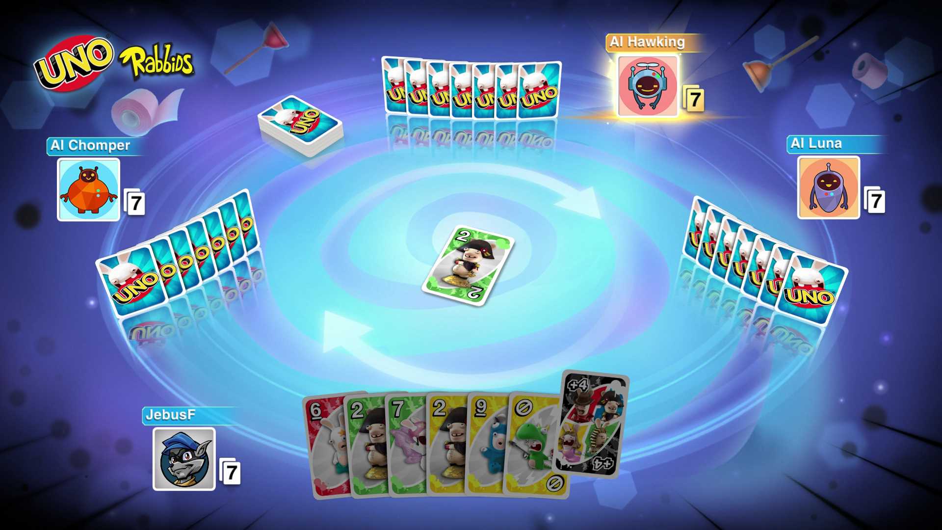Uno rabbids deck