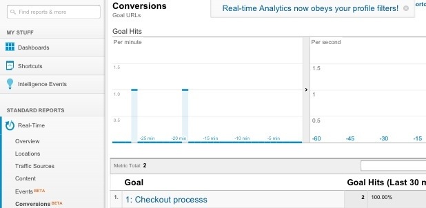 Google Real-Time Conversions
