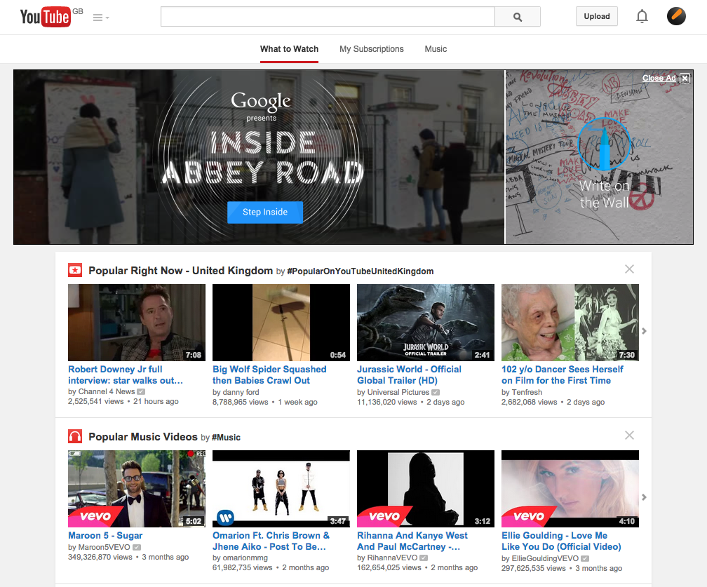 Youtubes Design 2015