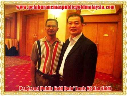 pengerusi public gold Dato' Louis Ng dan zaidiemas
