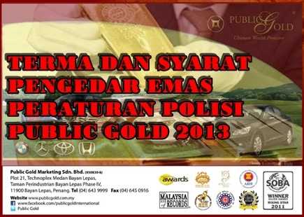 terma dan syarat pengedar emas