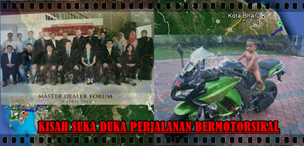 Kisah suka duka perjalanan bermotorsikal