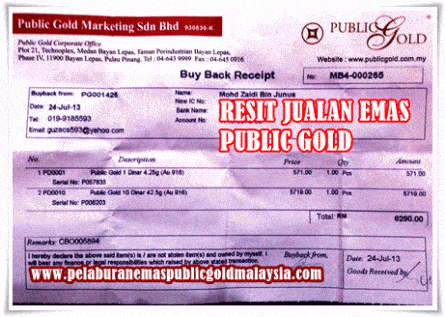 resit jual emas public gold