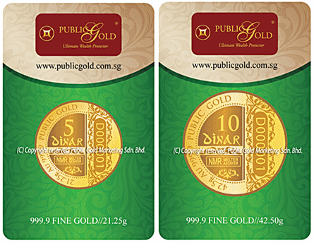 emas dinar 999.9 LBMA public gold
