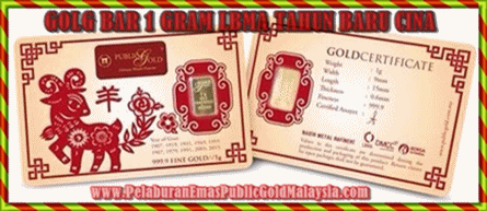 gold bar 1 gram tahun baru cina