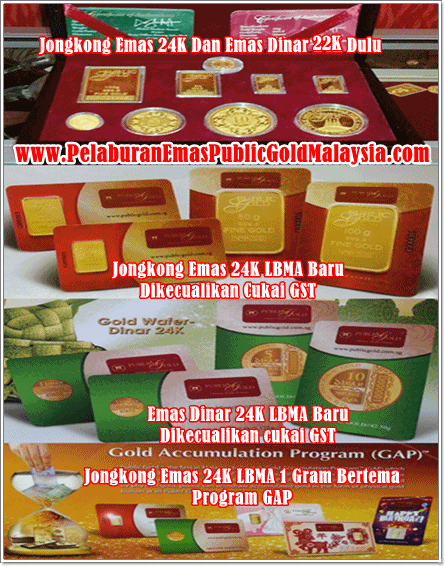 jongkong emas dinar 24K public gold terbaru