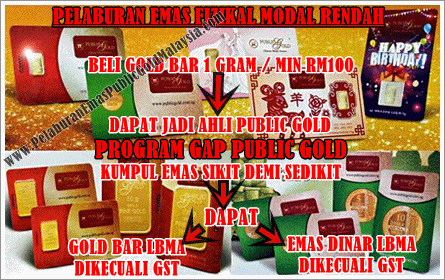 program gap public gold beli kumpul  emas fizikal