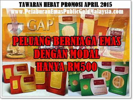peluang berniaga emas dengan modal RM500