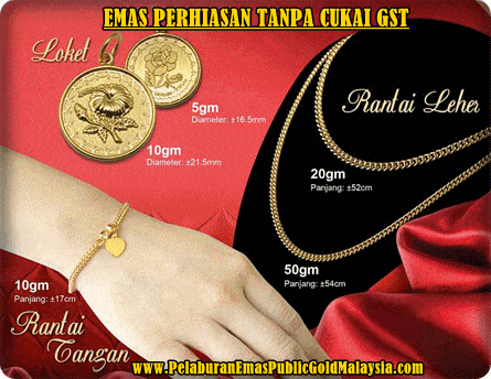 Emas Perhiasan 916 Tanpa Cukai GST