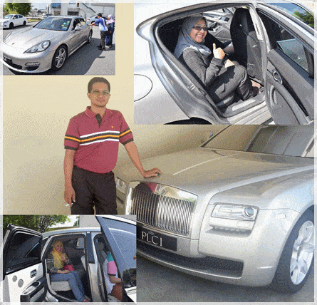 kereta mewah public gold