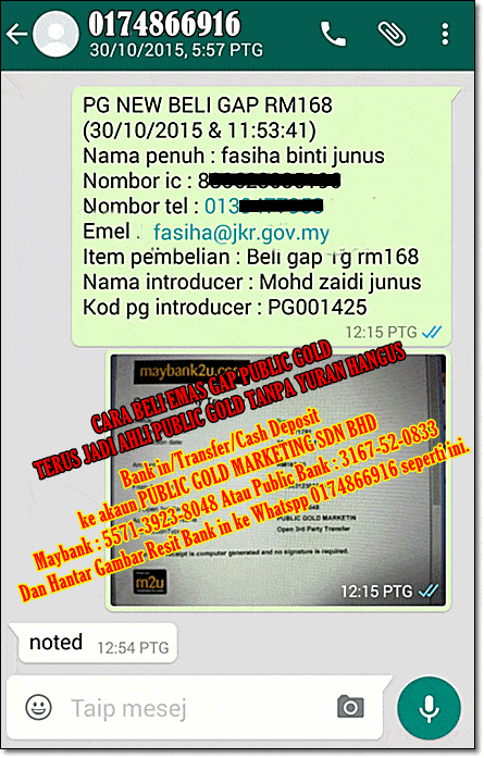 cara beli emas 1g gap public gold