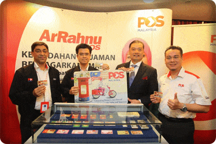 kerjasama arrahnu pos malaysia dan public gold