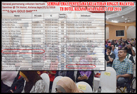 seminar emas penyelamat kejatuhan ringgit malaysia
