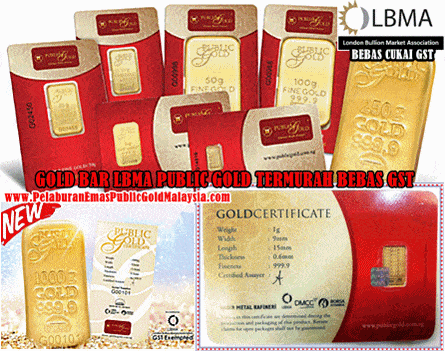 gold bar termurah bebas gst
