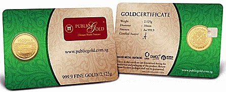 0.5 dinar public gold