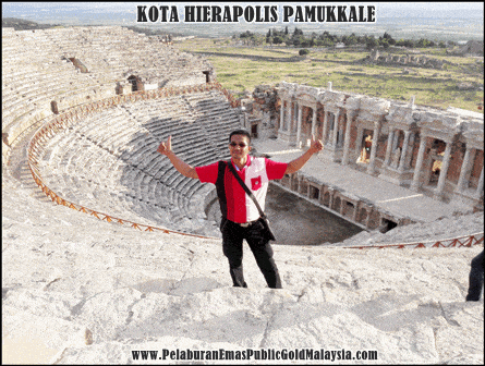 Zaidi emas Public Gold di Hierapolis pamukkale turki