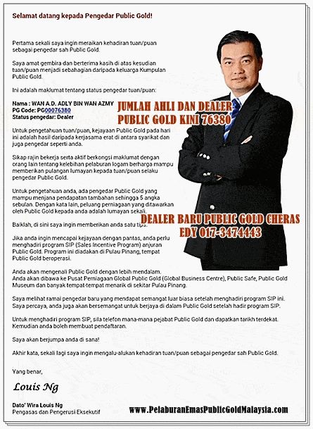 pengedar emas baru public gold