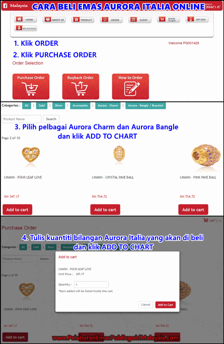 cara beli emas aurora italia