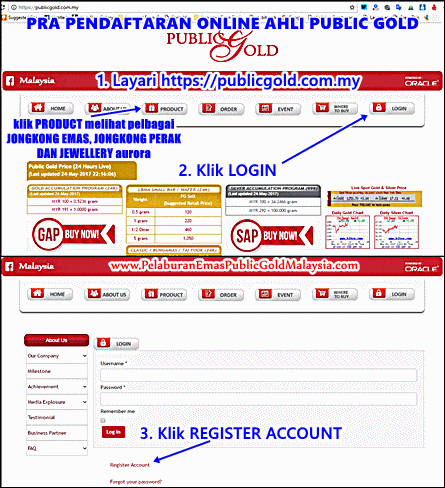 mula daftar ahli public gold online