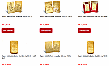 gold bar Public Gold