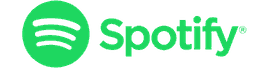 The image is a green monochrome background with a Spotify logo featuring white lines forming a circle in the style of sound waves on the left half, representing podcast streaming, and the word "Spotify