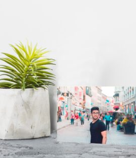 תמונה על עץ בגודל 14*19.5