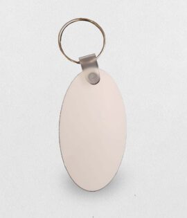 מחזיק מפתחות אליפסה בעיצוב אישי - דו צדדי עם תמונה