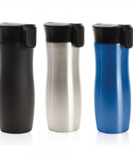 ברגה – כוס תרמית לקפה  נירוסטה מכסה כפתור