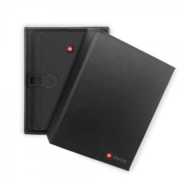 ⁦וילארס - מחברת דמוי עור מתנה למשרד מבית SWISS⁩ – תמונה ⁦3⁩